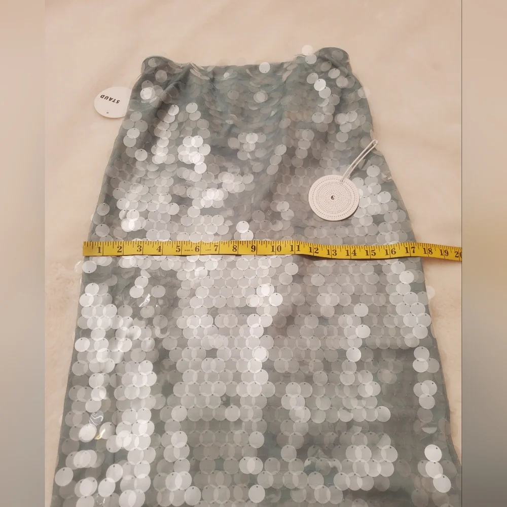 New STAUD Casey Dress Mist Size 2 - Picture 8 of 16